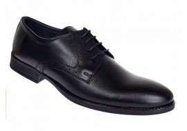 Pantofi Derby bărbați negri din piele naturală, eleganți office – 101NBOX